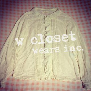 ダブルクローゼット(w closet)のフリルブラウス(シャツ/ブラウス(長袖/七分))