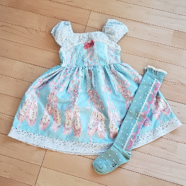 シャーリーテンプル　トゥーシューズ110キッズ服女の子用(90cm~)