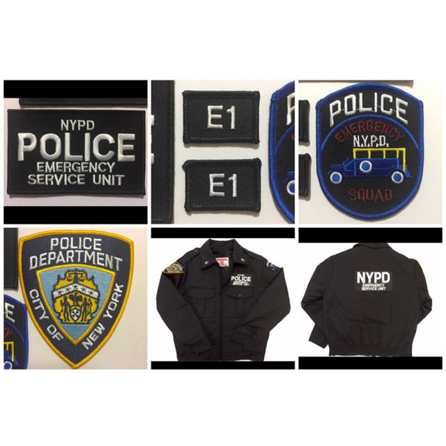 NYPD ニューヨーク市警察 ESU パッチ/ワッペン 6枚セット 新品の NYPD ニューヨーク市警察 ESU パッチ/ワッペン 6枚セット 新品の