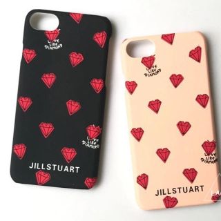 ジルスチュアート(JILLSTUART)のジルスチュアートロゴ入り ダイヤハートが可愛い♡  iPhoneケース(iPhoneケース)