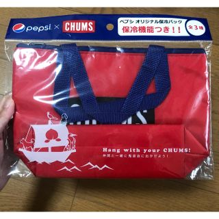 チャムス(CHUMS)のpepsi CHUMS 保冷バッグ 赤(弁当用品)