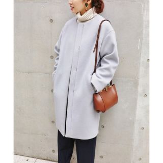 イエナ(IENA)のyk-k様専用☆美品 17AW IENA  ラムウールノーカラーコクーンコート(ロングコート)