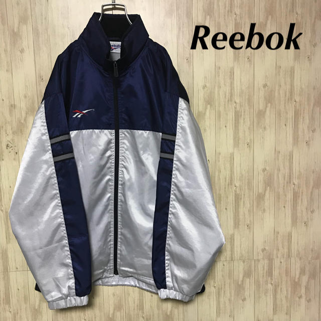 Reebok - 美品 Reebok ナイロンジャケット 刺繍ベクターロゴの通販 by ...