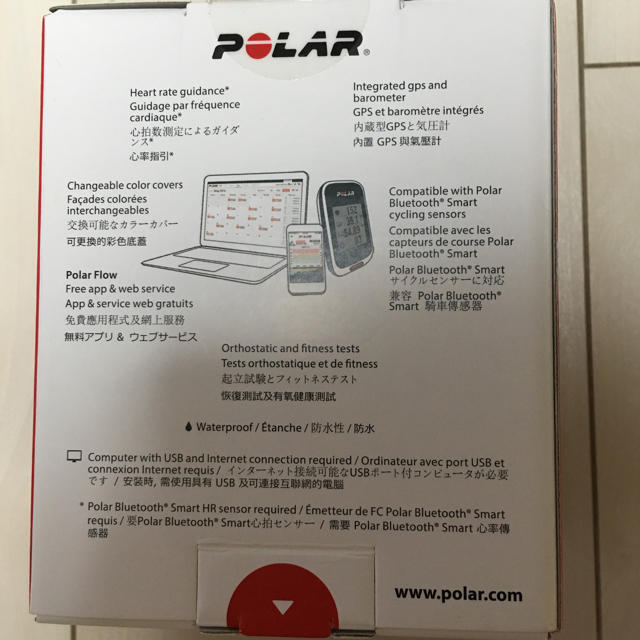 POLAR(ポラール)のPOLAR サイクルコンピュータとrec-mounts マウン専用マウント スポーツ/アウトドアの自転車(パーツ)の商品写真