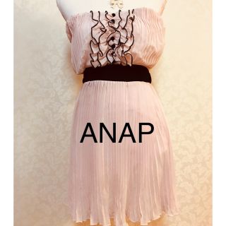 アナップ(ANAP)のANAP ベア プリーツワンピース(ミニワンピース)