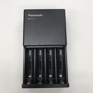 パナソニック(Panasonic)のパナソニック 充電器 単3形・単4形 黒 BQ-CC71AM-K(バッテリー/充電器)
