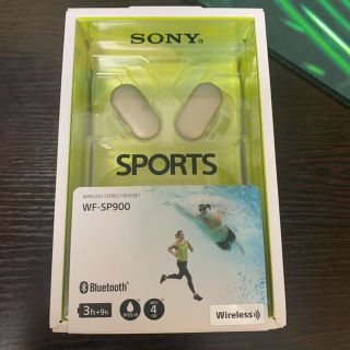 ソニー(SONY)のSONY WF-SP900 イエロー(ヘッドフォン/イヤフォン)