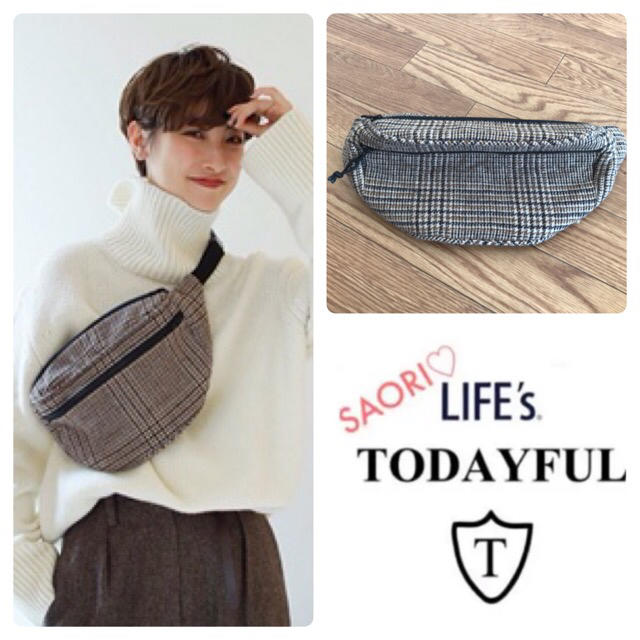 TODAYFUL(トゥデイフル)の TODAYFUL【新品未使用】Check Waist Pouch★ungrid レディースのバッグ(ボディバッグ/ウエストポーチ)の商品写真