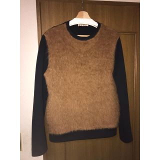 マルニ(Marni)のmarni アルパカファー スウェット キャメル 44サイズ(スウェット)