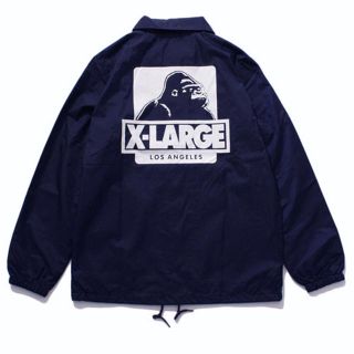 エクストララージ(XLARGE)のXLARGE コーチジャケット ネイビー S(ナイロンジャケット)