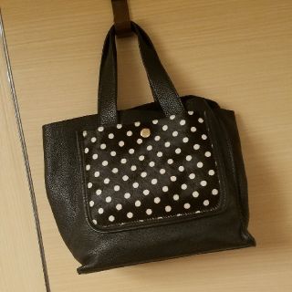 フルラ(Furla)の美品 FURLA ドット レザーハンドバッグ(ハンドバッグ)