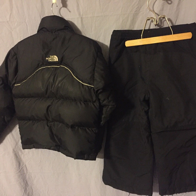 THE NORTH FACE(ザノースフェイス)のノースフェイス ヌプシ ダウンジャケット & Lands' End スノーパンツ キッズ/ベビー/マタニティのキッズ服男の子用(90cm~)(ジャケット/上着)の商品写真