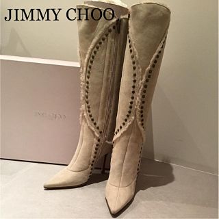 ジミーチュウ(JIMMY CHOO)のJIMMY CHOO ムートンロングブーツ(ブーツ)