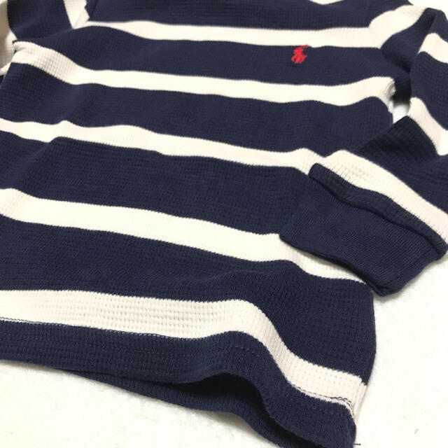 Ralph Lauren(ラルフローレン)の＊y.u.t様 専用＊新品✨N ワッフル ロングスリーブ プルオーバー  12M キッズ/ベビー/マタニティのベビー服(~85cm)(Ｔシャツ)の商品写真