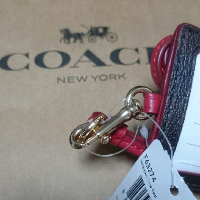 COACH(コーチ)の早い者勝ち！最終値下げ！【COACH】シグネチャーIDカードホルダー レディースのファッション小物(パスケース/IDカードホルダー)の商品写真