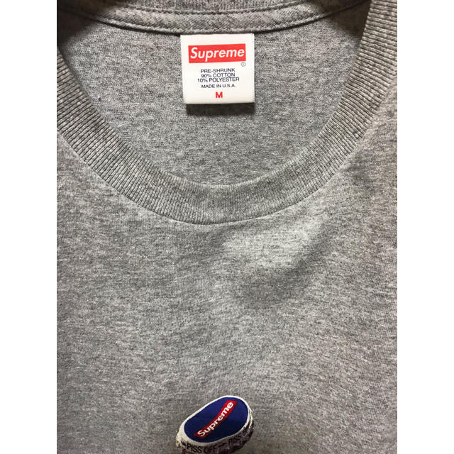 Supreme(シュプリーム)のsupreme bottle cap tee グレー M 国内正規品 18aw メンズのトップス(Tシャツ/カットソー(半袖/袖なし))の商品写真