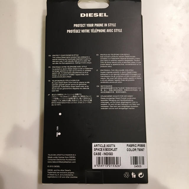 DIESEL(ディーゼル)のDIESEL スマホケース Galaxy S6 スマホ/家電/カメラのスマホアクセサリー(Androidケース)の商品写真