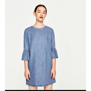 ザラ(ZARA)のZARA デニム ワンピース(ミニワンピース)