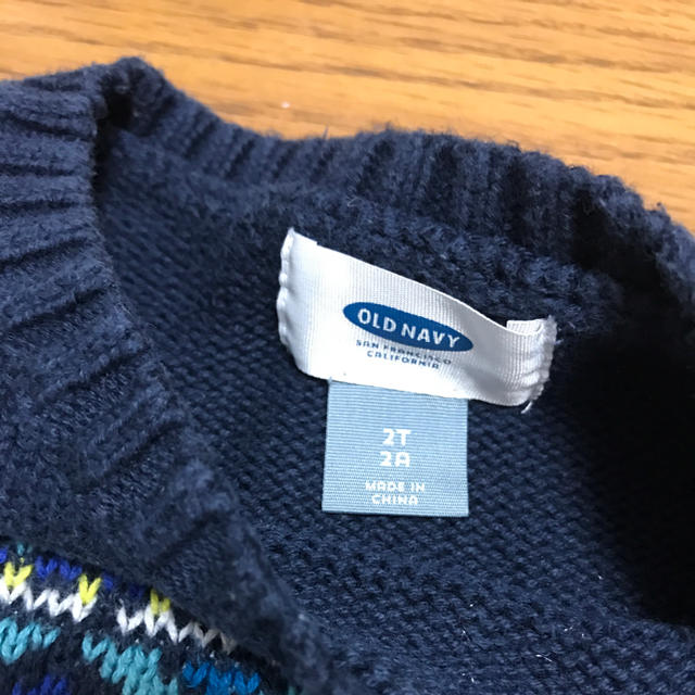 Old Navy(オールドネイビー)のオールドネイビー ブルー ニット 2T  ベビー キッズ キッズ/ベビー/マタニティのキッズ服男の子用(90cm~)(ニット)の商品写真