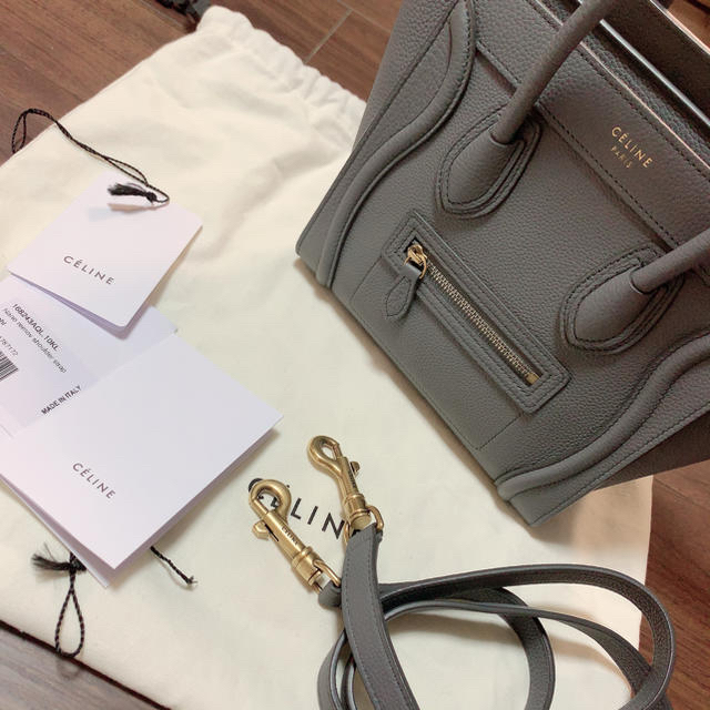 celine(セリーヌ)のマリエ☆様専用 旧ロゴ celine ラゲージ ナノサイズ 正規品 コール レディースのバッグ(ショルダーバッグ)の商品写真