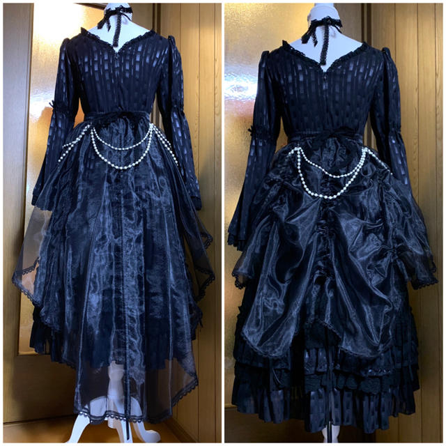 ALICE and the PIRATES(アリスアンドザパイレーツ)のアリパイ Rapunzel Doll Dress ブラック 黒 ワンピース レディースのワンピース(ロングワンピース/マキシワンピース)の商品写真