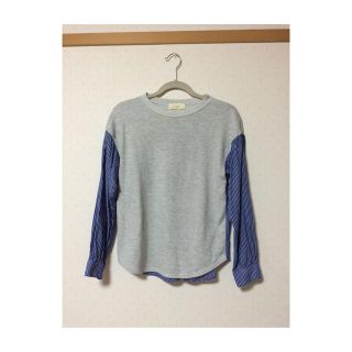 ダブルクローゼット(w closet)のw closet 異素材トップス(トレーナー/スウェット)