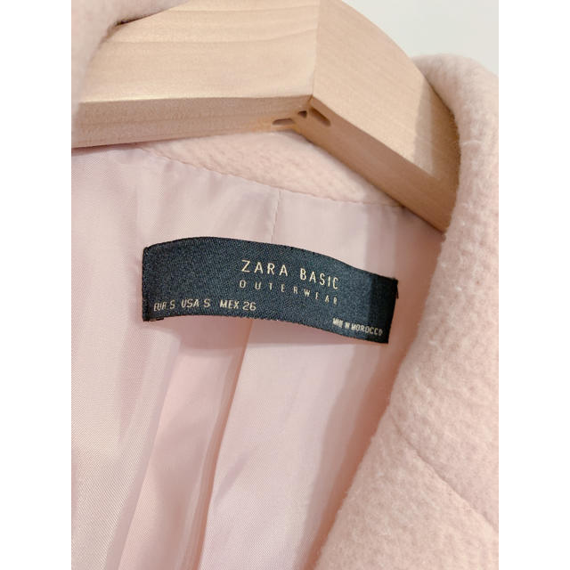 ZARA(ザラ)のZARA ピンクコート レディースのジャケット/アウター(ロングコート)の商品写真