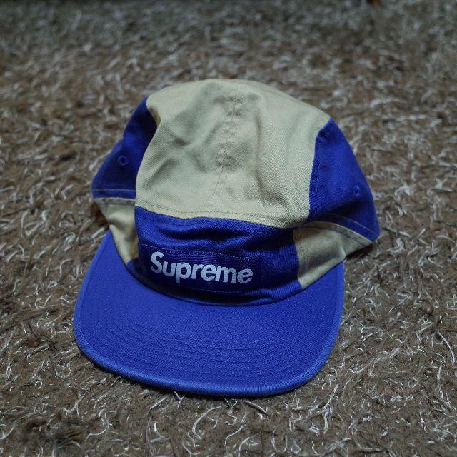 【新品】Supreme Contrast Panel Camp Cap