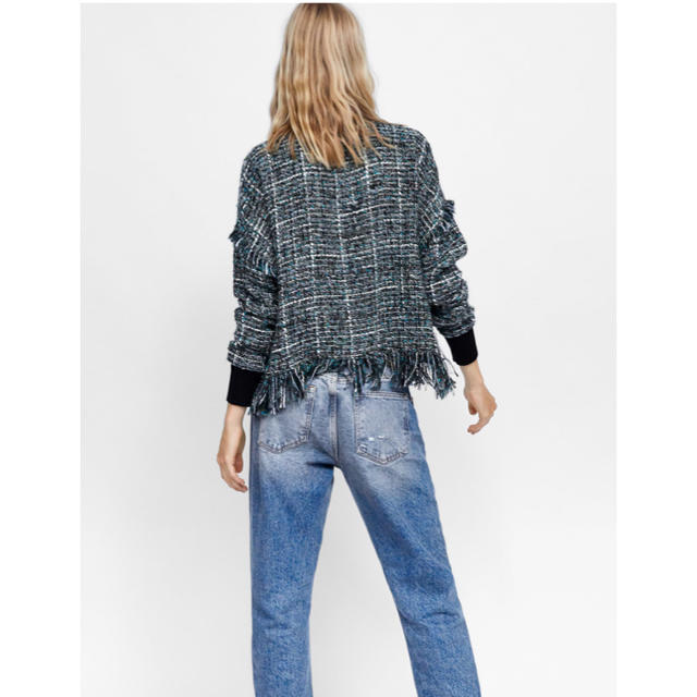 ZARA(ザラ)のかん様専用     ツィードTOPs レディースのトップス(カットソー(長袖/七分))の商品写真