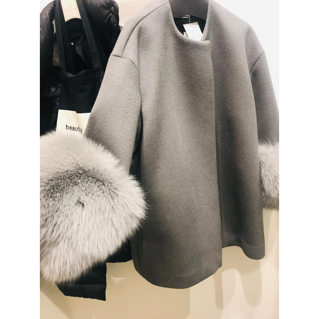 UNITED ARROWS - 定価129.600円今季アローズファースリーブノーカラーコートドゥロワーIENAの通販 by butachan