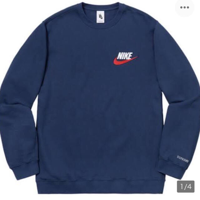 Supreme(シュプリーム)の国内正規 新品 supreme nike crewneck navy M   メンズのトップス(スウェット)の商品写真