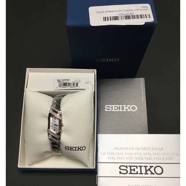 海外限定製品 SEIKO ソーラー クォーツ  レディース 腕時計 SUP332