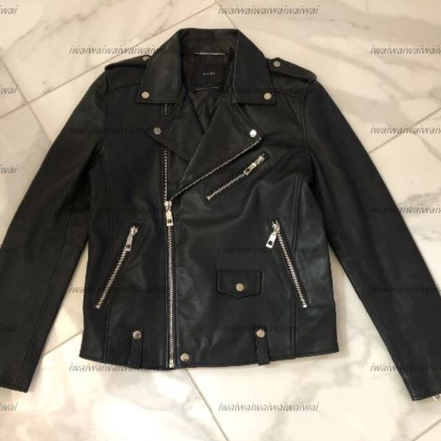 新品 ZARA XL 本革 ラム レザーライダースジャケット - ライダース 新品 ZARA XL 本革 ラム レザーライダースジャケット - ライダース