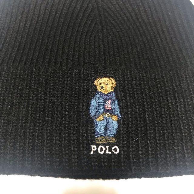 POLO RALPH LAUREN(ポロラルフローレン)のPolo Ralph Lauren ニット帽 ビーニー bear ベアー メンズの帽子(ニット帽/ビーニー)の商品写真