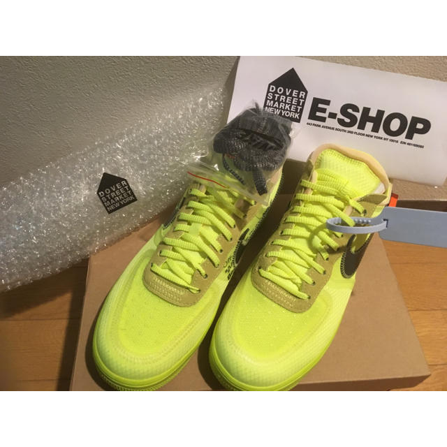 NIKE(ナイキ)のOFF WHITE THE TEN AIR FORCE 1 volt 27cm メンズの靴/シューズ(スニーカー)の商品写真