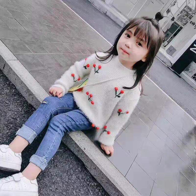 1 女の子ガーリーかわいい子供服韓国ファッションさくらんぼフルーツぽんぽんの通販 By 輸入雑貨とアクセサリーのお店hachi ラクマ