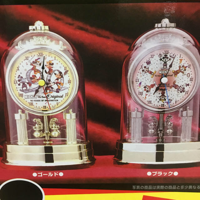 Disney(ディズニー)のミッキー プレミアム スイングドームクロック 全2種 インテリア/住まい/日用品のインテリア小物(置時計)の商品写真