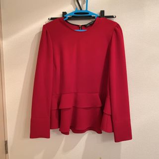 ザラ(ZARA)のレッドブラウス(シャツ/ブラウス(長袖/七分))