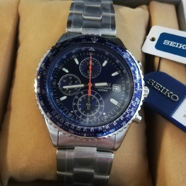 SEIKO(セイコー)のセイコー　パイロット　クロノグラフ☆新品未使用 メンズの時計(腕時計(アナログ))の商品写真