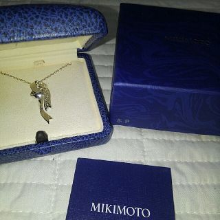 ミキモト(MIKIMOTO)のミキモト　リボンネックレス(ネックレス)