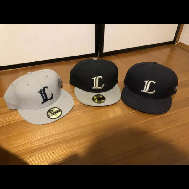 西武 ライオンズ LIONS NEWERA cap 7 1/2  3セット レア