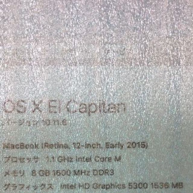 Mac (Apple)(マック)のMacBook Retina スペースグレイ スマホ/家電/カメラのPC/タブレット(ノートPC)の商品写真