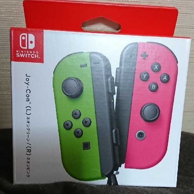 Nintendo Switch(ニンテンドースイッチ)のNintendoswitch ジョイコン ネオングリーン ネオンピンク エンタメ/ホビーのゲームソフト/ゲーム機本体(その他)の商品写真