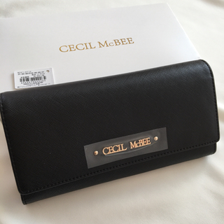セシルマクビー(CECIL McBEE)の新品 セシルマクビー 長財布 ウォレット ブラック 黒(財布)