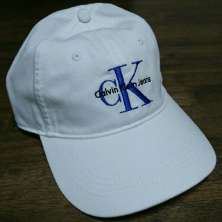 カルバンクライン(Calvin Klein)のCalvinKlein カルバンクライン ロゴキャップ 白 青(キャップ)