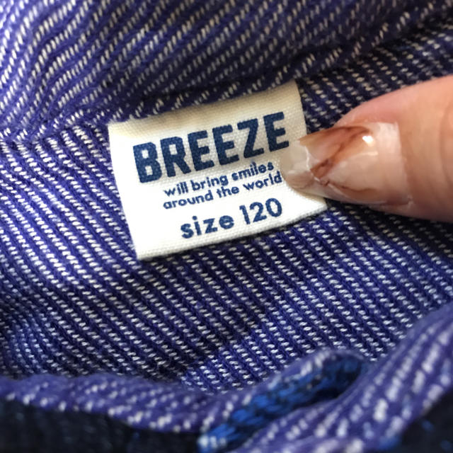 BREEZE(ブリーズ)のブリーズ チェックシャツ 美品 120cm  キッズ/ベビー/マタニティのキッズ服男の子用(90cm~)(Tシャツ/カットソー)の商品写真