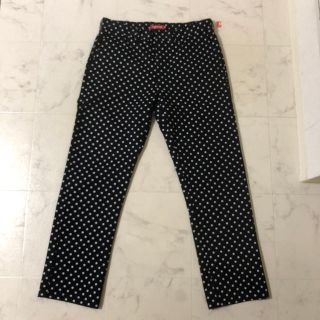 シュプリーム(Supreme)のsupreme  work pant polka dot BLACK(ワークパンツ/カーゴパンツ)