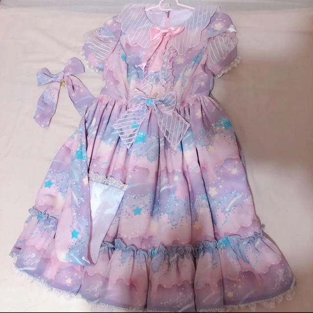 Angelic Pretty - angelic pretty アンジェリックプリティmelty skyピンクの通販 by にこ's shop