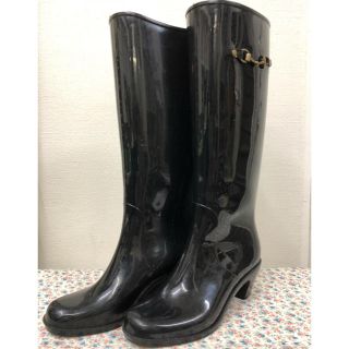 美品♡ルタロンレインブーツラバーシューズ L24ブラックハンターエーグル