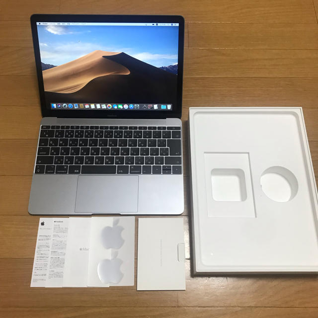 【ほぼ未使用】Macbook 12 inch 2017グレー Office付スマホ/家電/カメラ